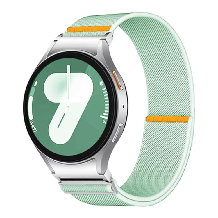 For Samsung Galaxy Watch FE / 7 / 6 / 5 / 4 Adjustable Single Loop Elastic Nylon Watch Band(Mint Green) - free shipping - PMC TechLife - Order now!