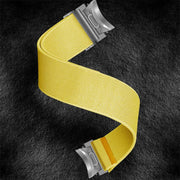 For Samsung Galaxy Watch FE / 7 / 6 / 5 / 4 Adjustable Single Loop Elastic Nylon Watch Band(Yellow)