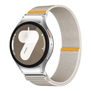 For Samsung Galaxy Watch FE / 7 / 6 / 5 / 4 Adjustable Single Loop Elastic Nylon Watch Band(Starlight)