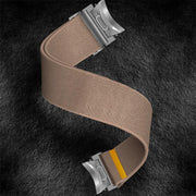 For Samsung Galaxy Watch FE / 7 / 6 / 5 / 4 Adjustable Single Loop Elastic Nylon Watch Band(Milk Tea)
