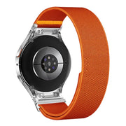 For Samsung Galaxy Watch FE / 7 / 6 / 5 / 4 Adjustable Single Loop Elastic Nylon Watch Band(Orange)