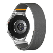 For Samsung Galaxy Watch FE / 7 / 6 / 5 / 4 Adjustable Single Loop Elastic Nylon Watch Band(Gray)