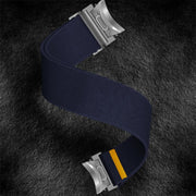 For Samsung Galaxy Watch FE / 7 / 6 / 5 / 4 Adjustable Single Loop Elastic Nylon Watch Band(Dark Blue)