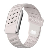 Reverse Buckle Sports Breathable Silicone Watch Band For WHOOP 5.0 Regular(Starlight)