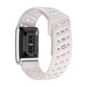 Reverse Buckle Sports Breathable Silicone Watch Band For WHOOP 5.0 Regular(Starlight)