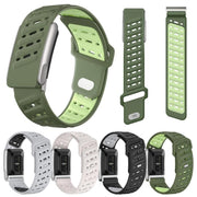 Reverse Buckle Sports Breathable Silicone Watch Band For WHOOP 5.0 Regular(Black Light Gray)