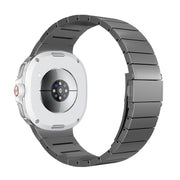 For Samsung Galaxy Watch8 / Watch8 Classic Integrated One Bead Stainless Steel Watch Band(Gray)