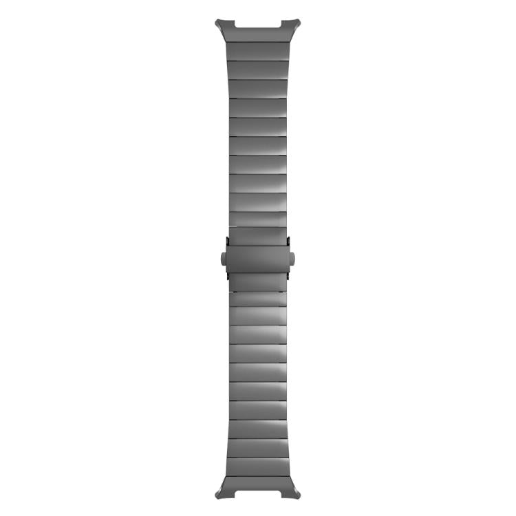 For Samsung Galaxy Watch8 / Watch8 Classic Integrated One Bead Stainless Steel Watch Band(Gray)