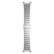 For Samsung Galaxy Watch8 / Watch8 Classic Integrated One Bead Stainless Steel Watch Band(Titanium Color)