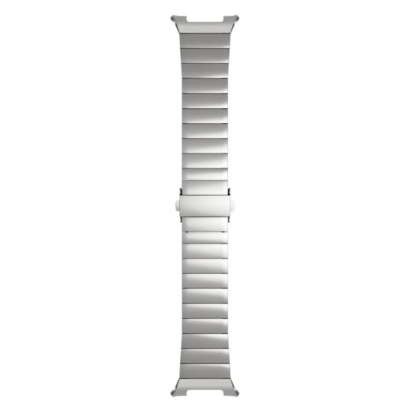 For Samsung Galaxy Watch8 / Watch8 Classic Integrated One Bead Stainless Steel Watch Band(Titanium Color)