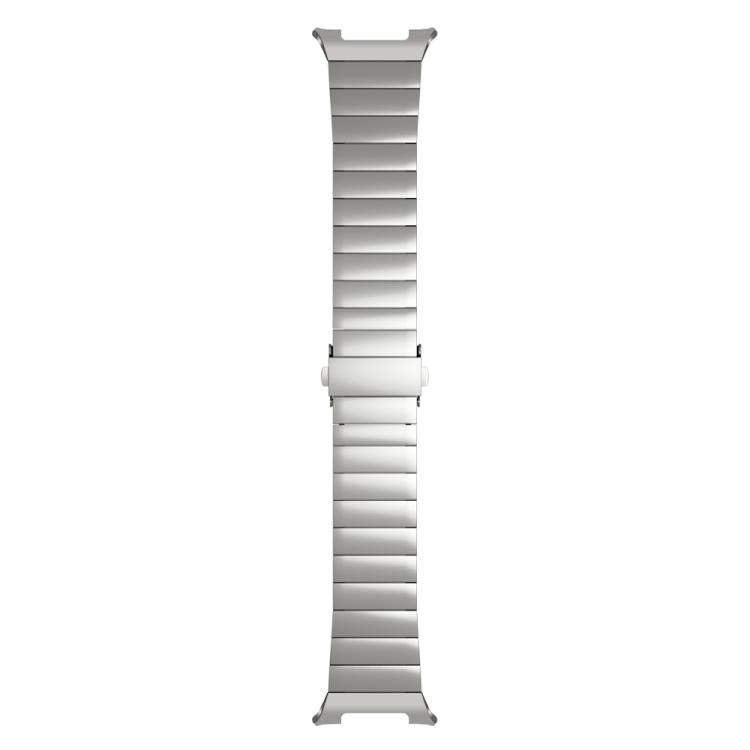 For Samsung Galaxy Watch8 / Watch8 Classic Integrated One Bead Stainless Steel Watch Band(Titanium Color)
