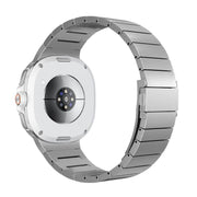 For Samsung Galaxy Watch8 / Watch8 Classic Integrated One Bead Stainless Steel Watch Band(Silver)
