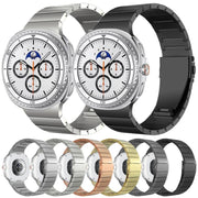 For Samsung Galaxy Watch8 / Watch8 Classic Integrated One Bead Stainless Steel Watch Band(Silver)