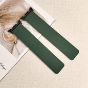 For Samsung Galaxy Watch8 / 8 Classic Lychee Texture Soft Magnetic Silicone Watch Band(Green)