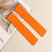 For Samsung Galaxy Watch8 / 8 Classic Lychee Texture Soft Magnetic Silicone Watch Band(Orange)