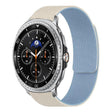 For Samsung Galaxy Watch8 / 8 Classic Lychee Texture Soft Magnetic Silicone Watch Band(White Blue) - free shipping - PMC TechLife - Order now!
