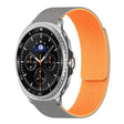 For Samsung Galaxy Watch8 / 8 Classic Lychee Texture Soft Magnetic Silicone Watch Band(Gray Orange) - free shipping - PMC TechLife - Order now!