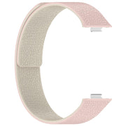 For Huawei Watch Fit4 / Fit4 Pro / Fit3 Lychee Texture Soft Magnetic Silicone Watch Band(Pink Starlight)