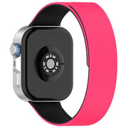 For Huawei Watch Fit4 / Fit4 Pro / Fit3 Lychee Texture Soft Magnetic Silicone Watch Band(Pink Black)