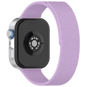 For Huawei Watch Fit4 / Fit4 Pro / Fit3 Lychee Texture Soft Magnetic Silicone Watch Band(Light Purple)
