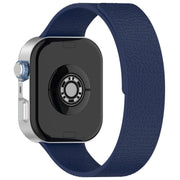 For Huawei Watch Fit4 / Fit4 Pro / Fit3 Lychee Texture Soft Magnetic Silicone Watch Band(Dark Blue)