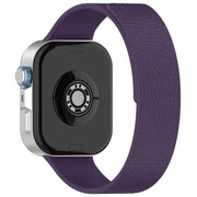 For Huawei Watch Fit4 / Fit4 Pro / Fit3 Lychee Texture Soft Magnetic Silicone Watch Band(Dark Purple)