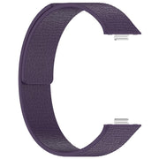 For Huawei Watch Fit4 / Fit4 Pro / Fit3 Lychee Texture Soft Magnetic Silicone Watch Band(Dark Purple)