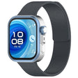 For Huawei Watch Fit4 / Fit4 Pro / Fit3 Lychee Texture Soft Magnetic Silicone Watch Band(Dark Gray) - free shipping - PMC TechLife - Order now!