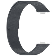 For Huawei Watch Fit4 / Fit4 Pro / Fit3 Lychee Texture Soft Magnetic Silicone Watch Band(Dark Gray)