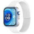 For Huawei Watch Fit4 / Fit4 Pro / Fit3 Lychee Texture Soft Magnetic Silicone Watch Band(White) - free shipping - PMC TechLife - Order now!