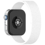 For Huawei Watch Fit4 / Fit4 Pro / Fit3 Lychee Texture Soft Magnetic Silicone Watch Band(White)