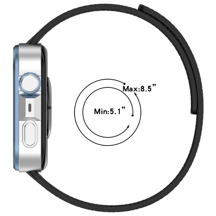 For Huawei Watch Fit4 / Fit4 Pro / Fit3 Lychee Texture Soft Magnetic Silicone Watch Band(White) - free shipping - PMC TechLife - Order now!