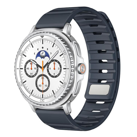 For Samsung Galaxy Watch8 / Watch8 Classic Norman Magnetic Silicone Watch Band(Midnight)