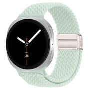 For Samsung Galaxy Watch8 / Watch8 Classic Loop Magnetic Buckle Braided Nylon Watch Band(Light Mint)