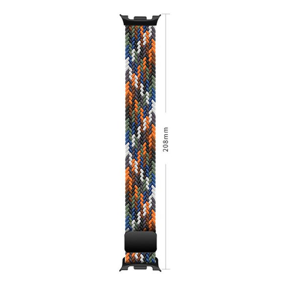 For Samsung Galaxy Watch8 / Watch8 Classic Loop Magnetic Buckle Braided Nylon Watch Band(Light Blue)