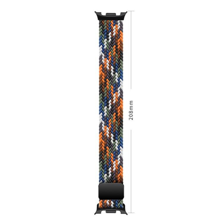 For Samsung Galaxy Watch8 / Watch8 Classic Loop Magnetic Buckle Braided Nylon Watch Band(Light Blue)