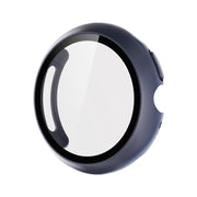 For Google Pixel Watch4 41mm Tempered Film Integrated PC Watch Protective Cover(Midnight Blue)