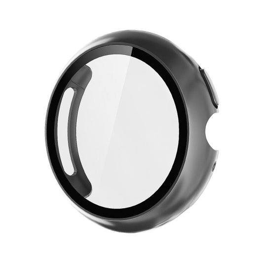 For Google Pixel Watch4 45mm Tempered Film Integrated PC Watch Protective Cover(Gun Metal) - free shipping - PMC Jewellery - Order now!
