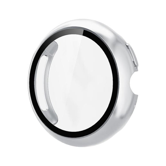 For Google Pixel Watch4 45mm Tempered Film Integrated PC Watch Protective Cover(Silver) - free shipping - PMC Jewellery - Order now!