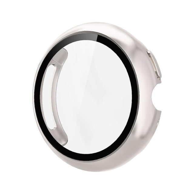 For Google Pixel Watch4 45mm Tempered Film Integrated PC Watch Protective Cover(Starlight)