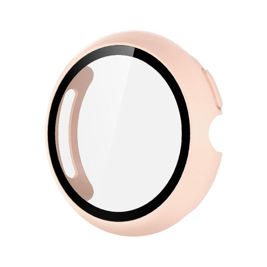 For Google Pixel Watch4 45mm Tempered Film Integrated PC Watch Protective Cover(Pink) - free shipping - PMC Jewellery - Order now!