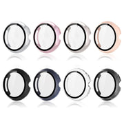 For Google Pixel Watch4 45mm Tempered Film Integrated PC Watch Protective Cover(Midnight Blue)