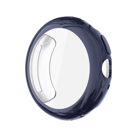 For Google Pixel Watch4 45mm Full Coverage Electroplated TPU Watch Protective Cover(Midnight Blue)