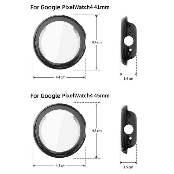 For Google Pixel Watch4 45mm Full Coverage Electroplated TPU Watch Protective Cover(Gold)