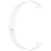 12mm Striped Soft Magnetic Silicone Watch Band(White)