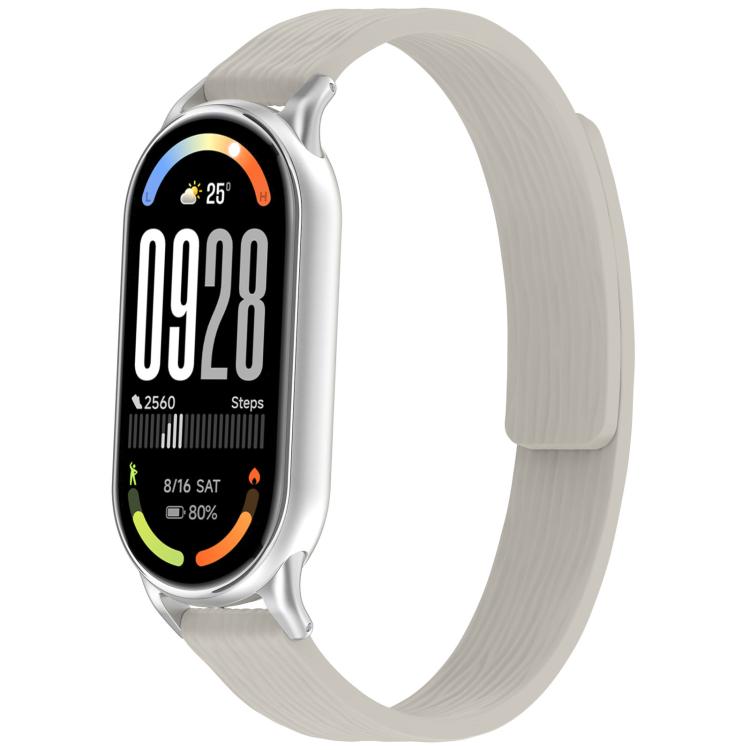 12mm Striped Soft Magnetic Silicone Watch Band(Gray) - free shipping - PMC TechLife - Order now!