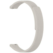 12mm Striped Soft Magnetic Silicone Watch Band(Gray)