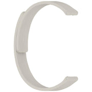 12mm Striped Soft Magnetic Silicone Watch Band(Gray)