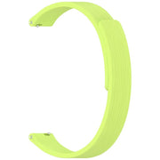 12mm Striped Soft Magnetic Silicone Watch Band(Green)