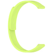 12mm Striped Soft Magnetic Silicone Watch Band(Green)